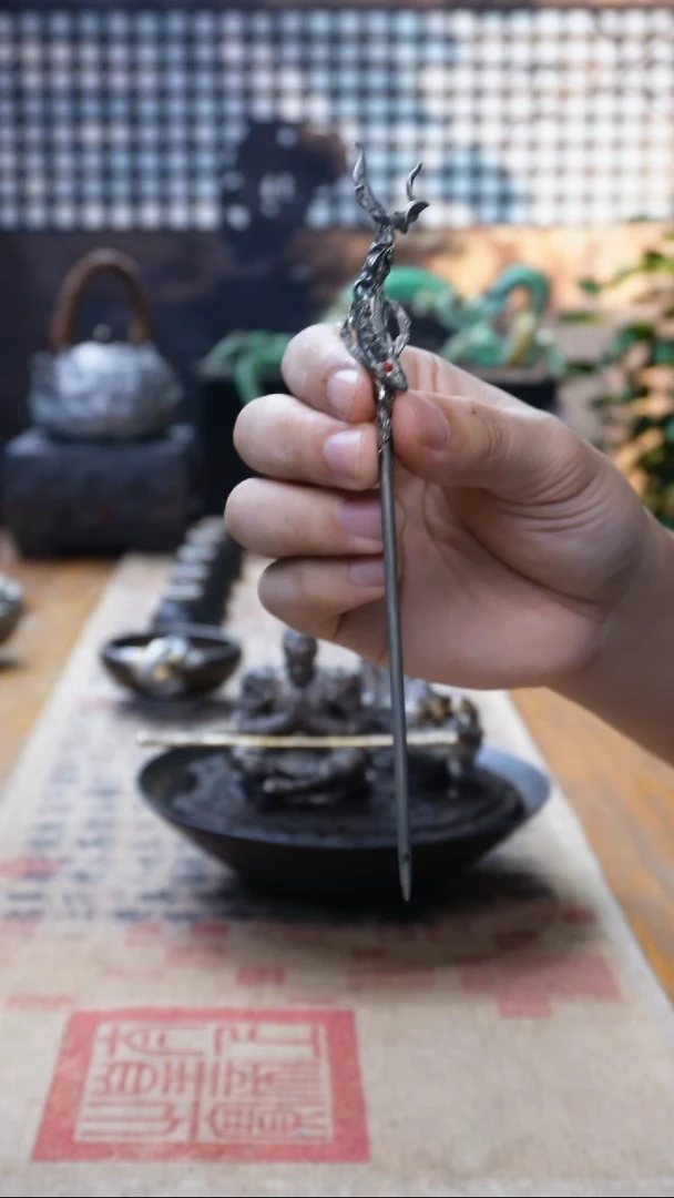 欲山行 鲲鹏壶叉茶针