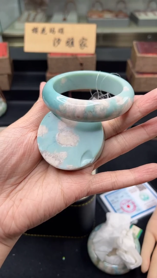 未镶嵌手镯石英质玉52圈口（赠品镯心）8S8747