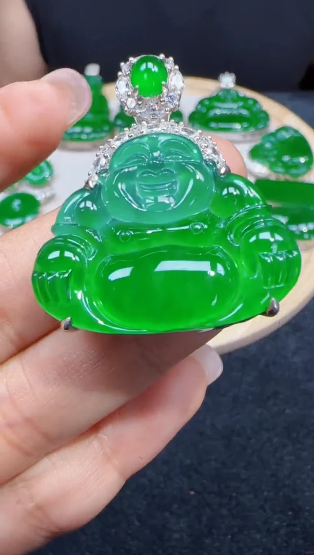 未镶嵌定制翡翠翡翠吊坠127