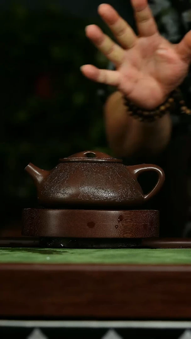 茶壶紫砂我**北v31底槽清大容量石瓢*戴静波