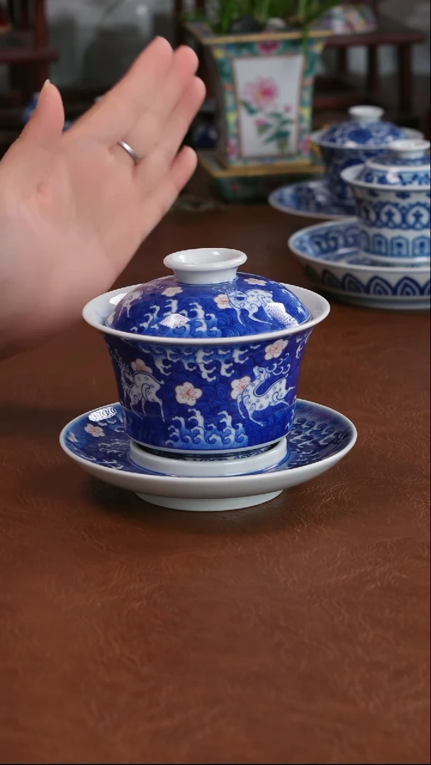 景德镇高端茶器墨奈手工手绘陶瓷茶具