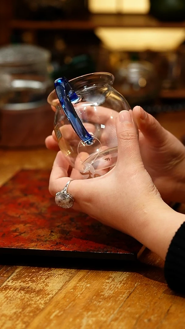 【闪购商品】禾器/晶彩美满茶海/浅蓝色/定制款