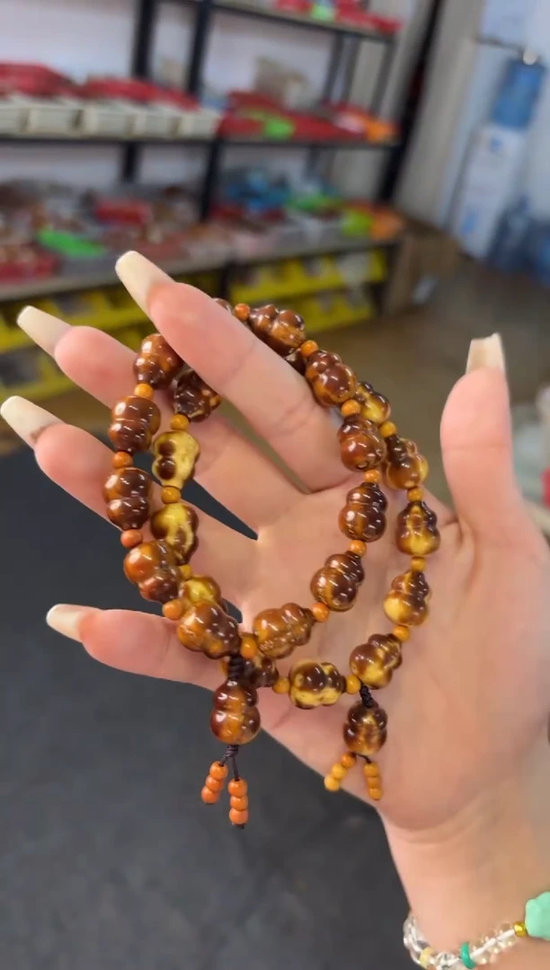 菩提根/象牙果吊坠  11mm紫金鼠葫芦手持