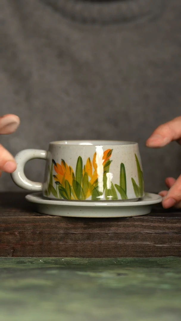 【闪购商品】杯青诗手工手绘瓷器