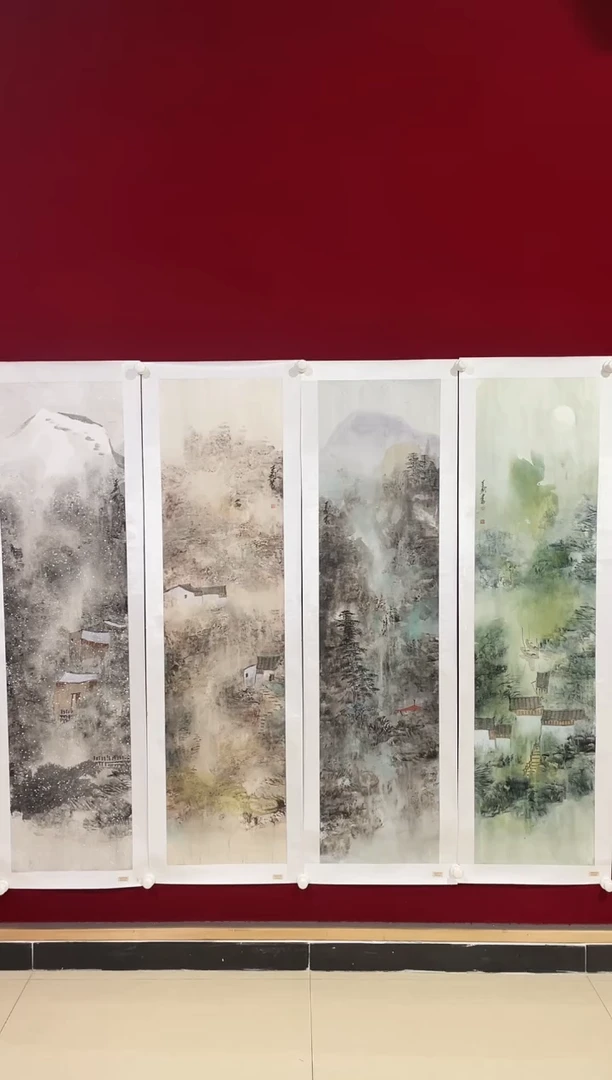 国画国画Y-李玉国老师绘画作品-16平尺泼彩（带荣宝斋宁波证书）