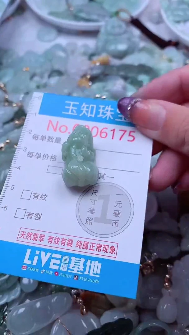 翡翠未镶嵌吊坠(不含链)6175