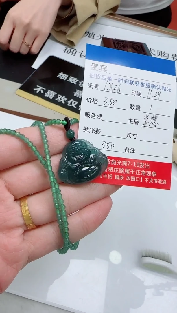 未镶嵌定制翡翠LX26翡翠吊坠赠珠链-多样性发其一