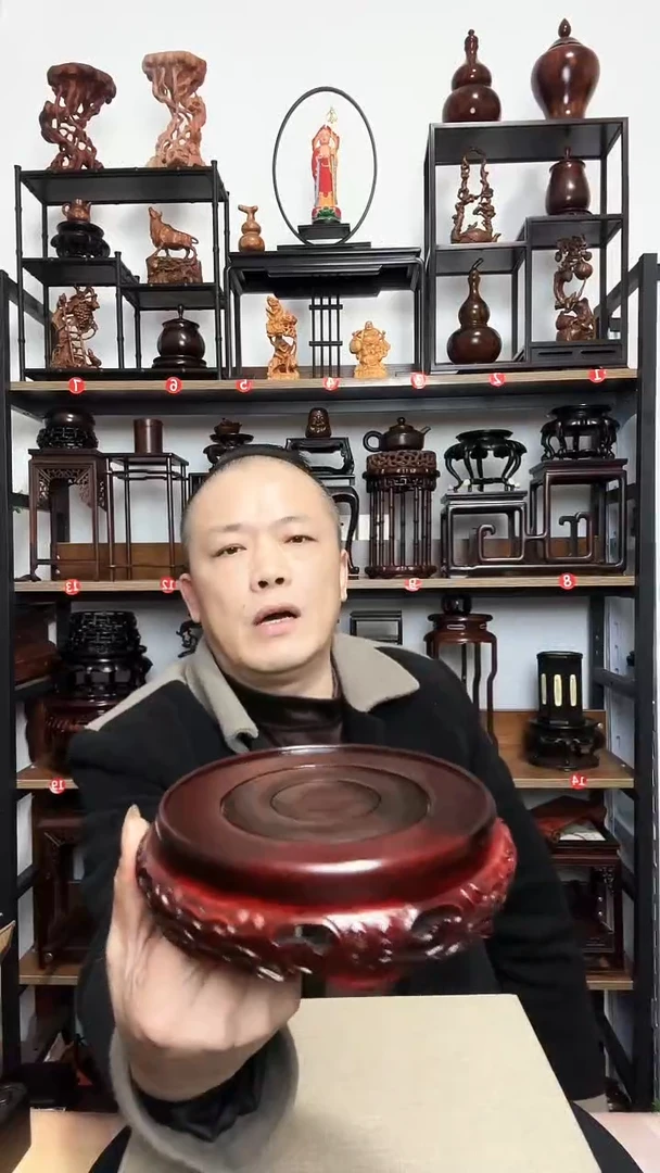 紫砂底座木内径15高5