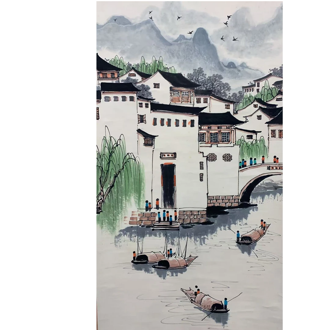 吴 山水立轴 135 65 7.8平尺