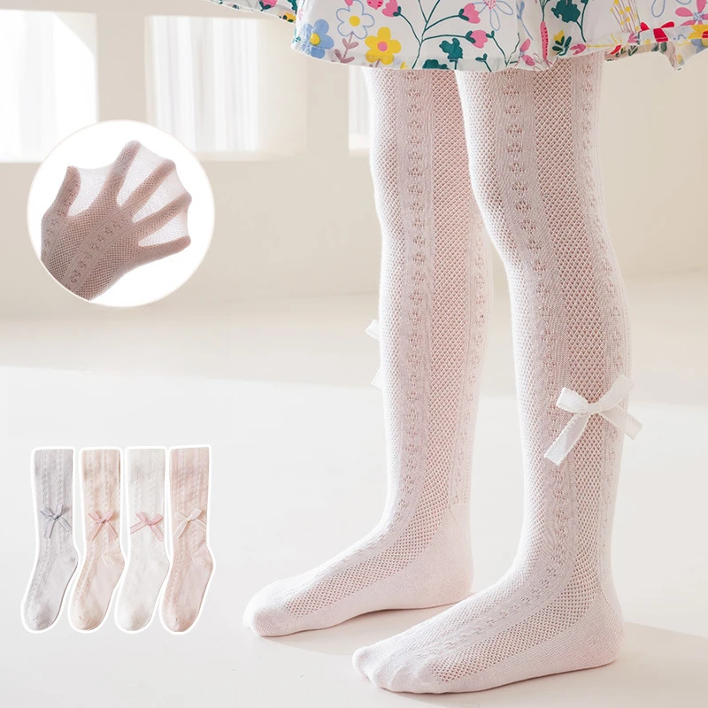 新款儿童袜子婴儿防蚊袜薄款网眼连裤袜夏季宝宝女童透气袜裤打底