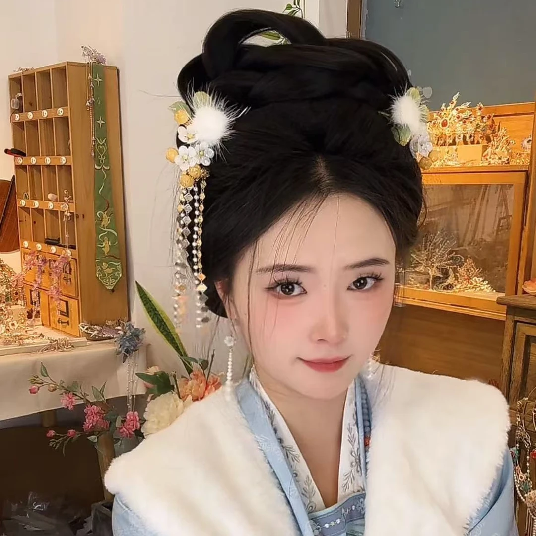 风雪初晴星如洛发钗【热缩工艺】手工汉服百搭复古风简约日常小清新