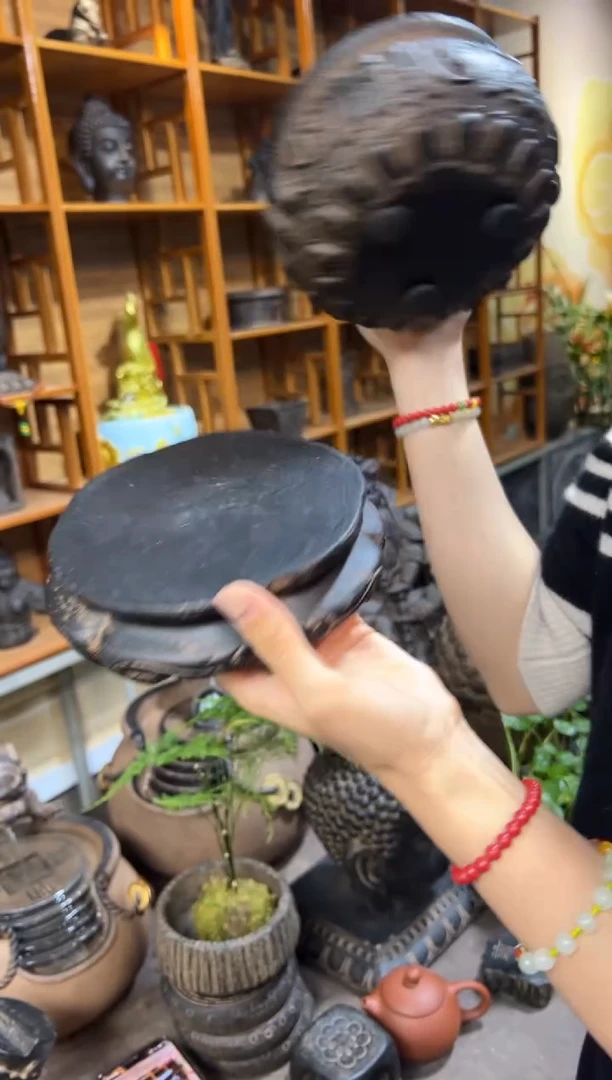 陶土【火山泥】金箍坛底座