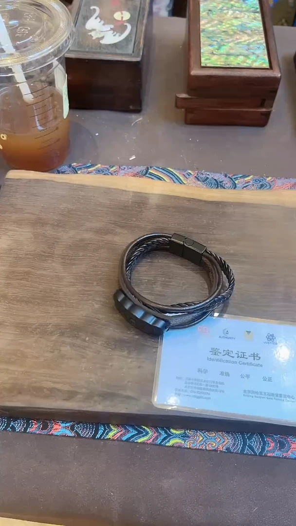 手串未镶嵌和田玉和田玉五帝钱手串 M058