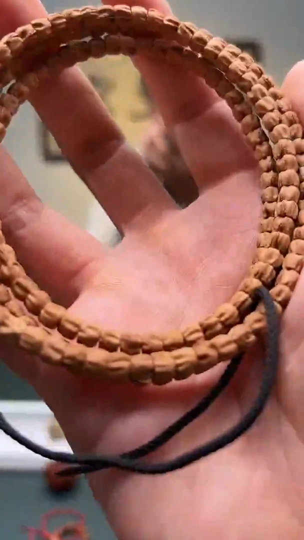 柏香籽/百香籽手串5mm多棱小方块油麻皮柏香籽多圈