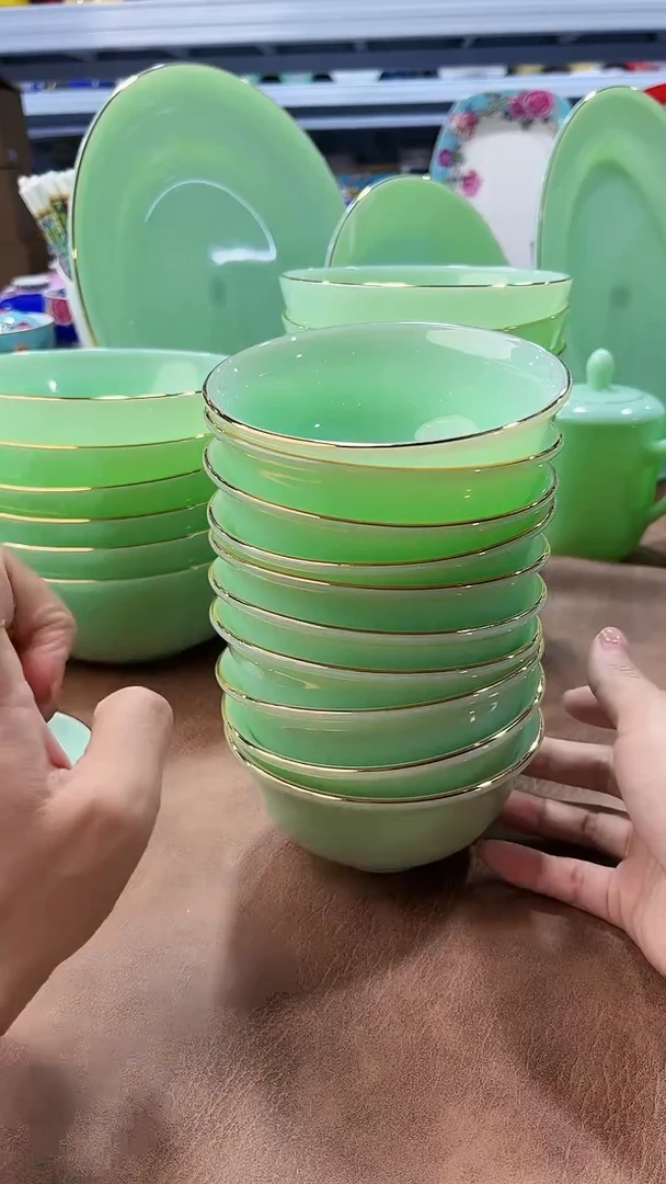 玉瓷4.5英寸饭碗10个景德镇餐具