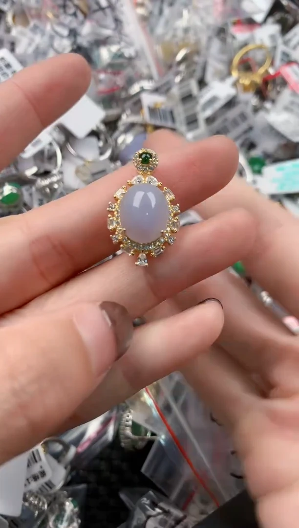 银S925镶嵌戒指翡翠333----5