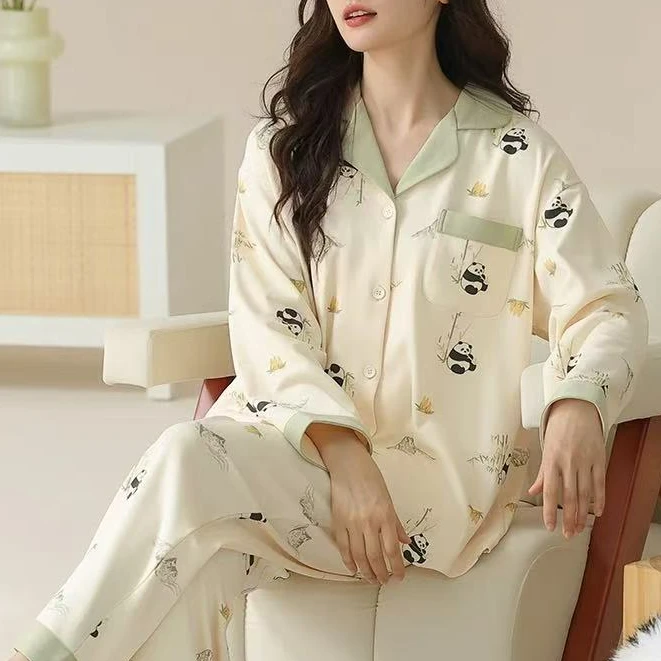 春夏季新款舒适休闲带胸垫家居服套装H3322