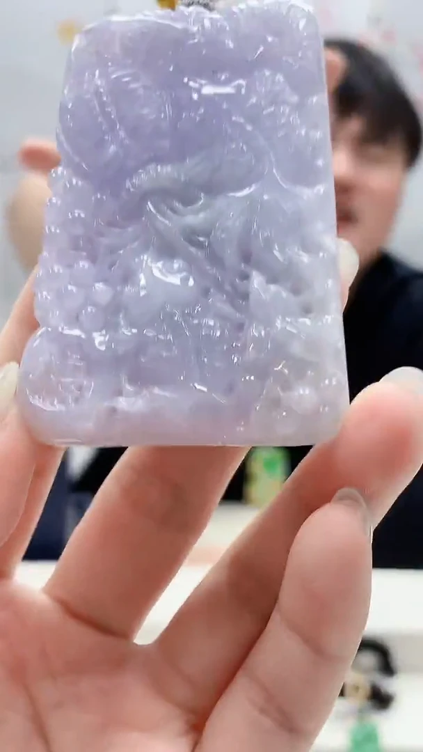 定制翡翠未镶嵌5060lr-毛货挂件89