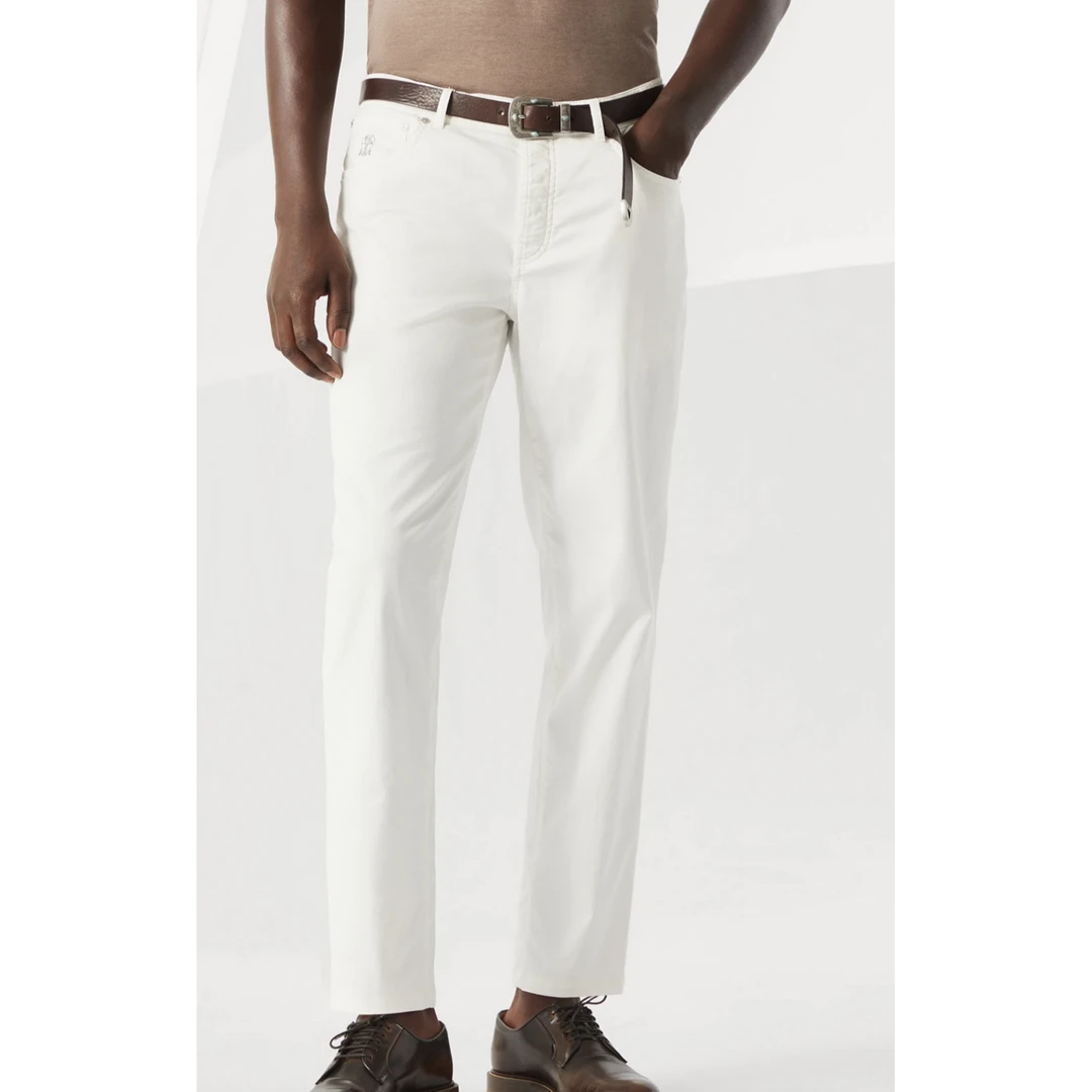 PABO | 老钱风秋冬斜纹小直筒休闲长裤 【进口机绣花】#0302