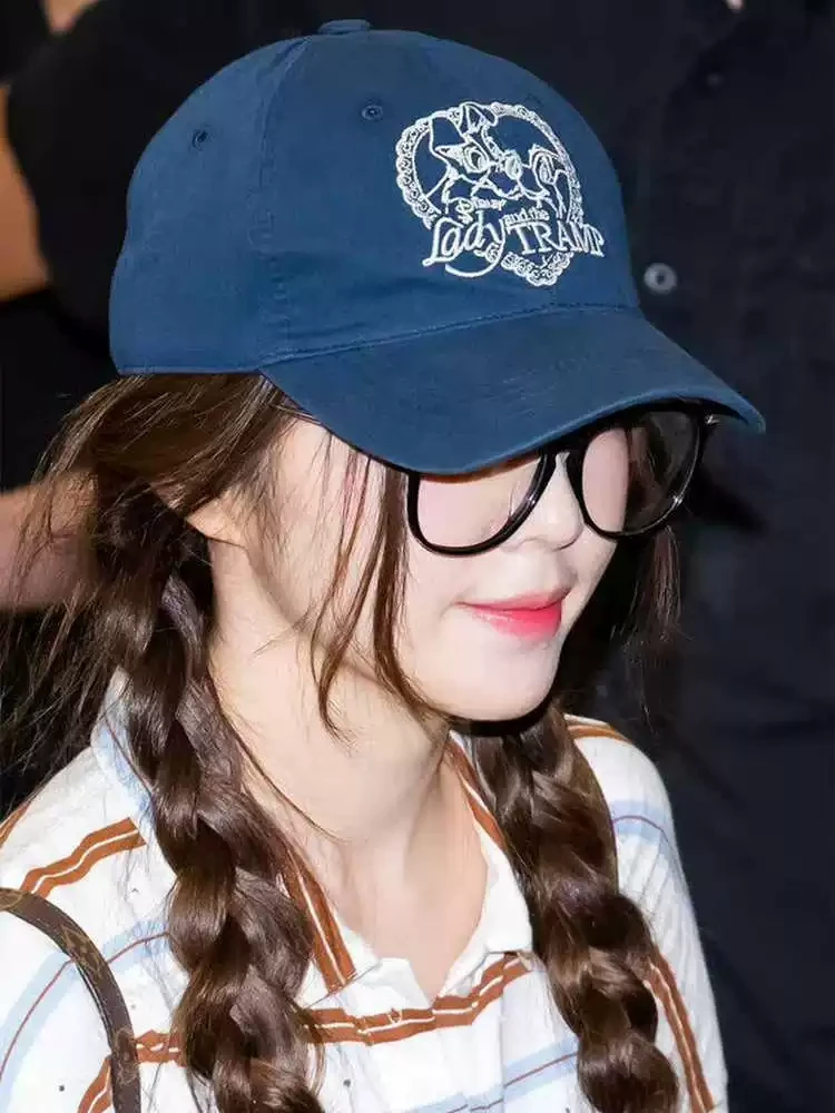 裴珠泫同款 刺绣软顶鸭舌帽