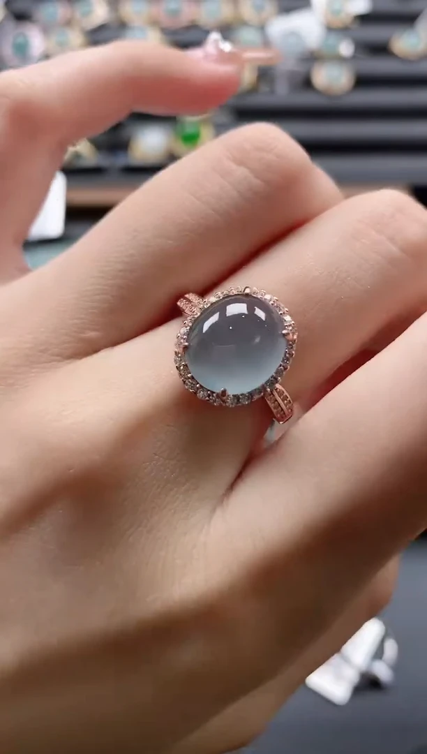 【闪购商品】翡翠戒指银S925镶嵌15511