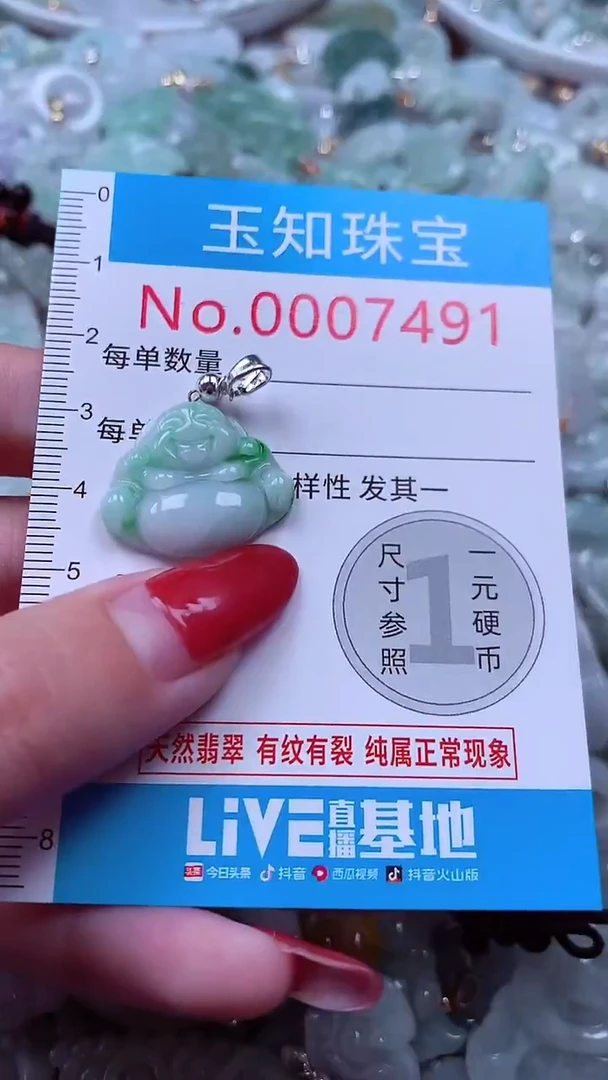 吊坠(不含链)未镶嵌翡翠7491