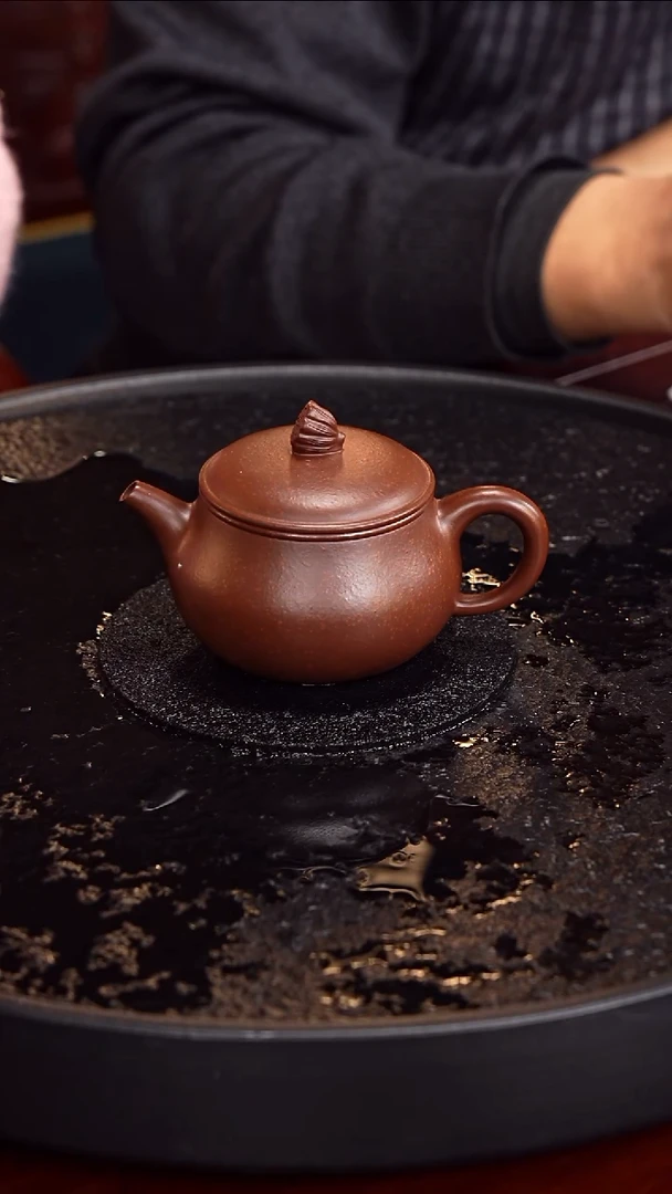 茶壶紫砂刘海清  玉碗40  龙血砂 160毫升