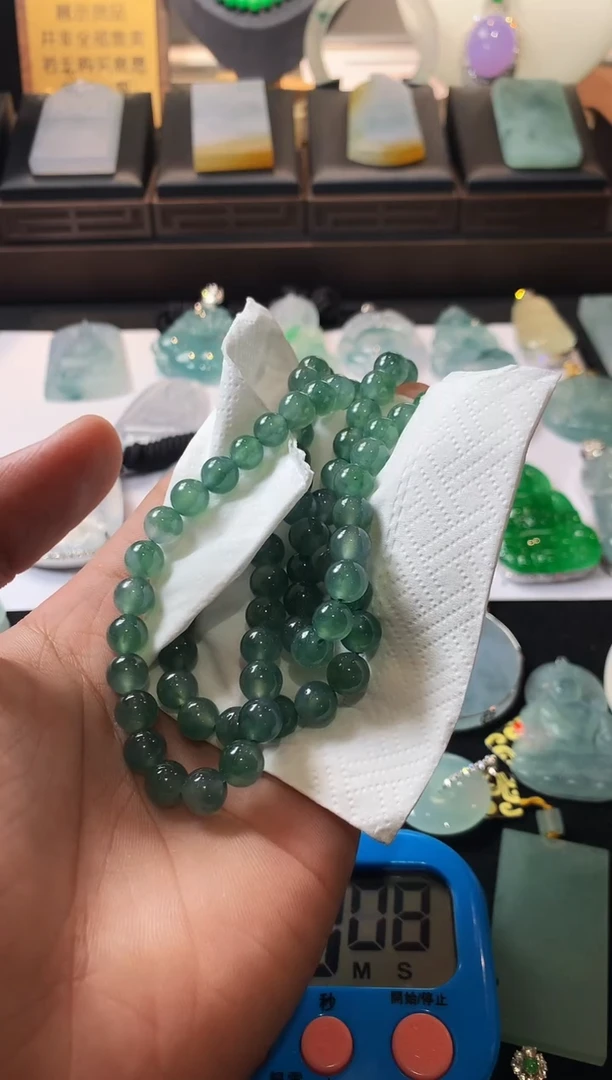 未镶嵌定制翡翠招**～  5022毛货不退不换