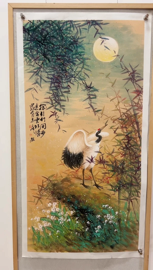 国画李文峰四尺整张鹤