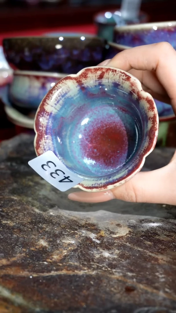 摆件精品窑变钧瓷茶器
