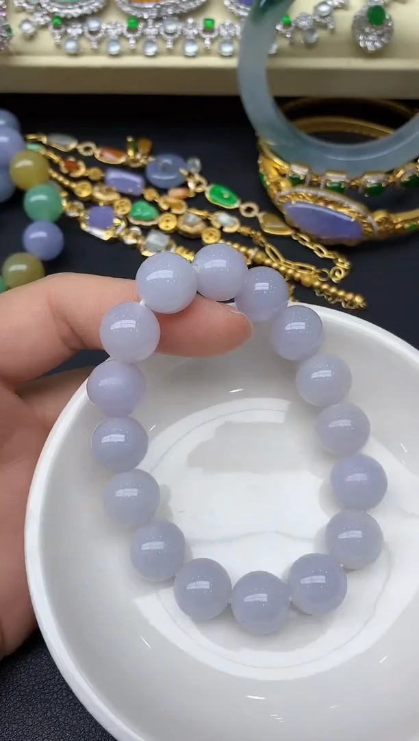 未镶嵌手串翡翠73-雪姐翡翠天天见