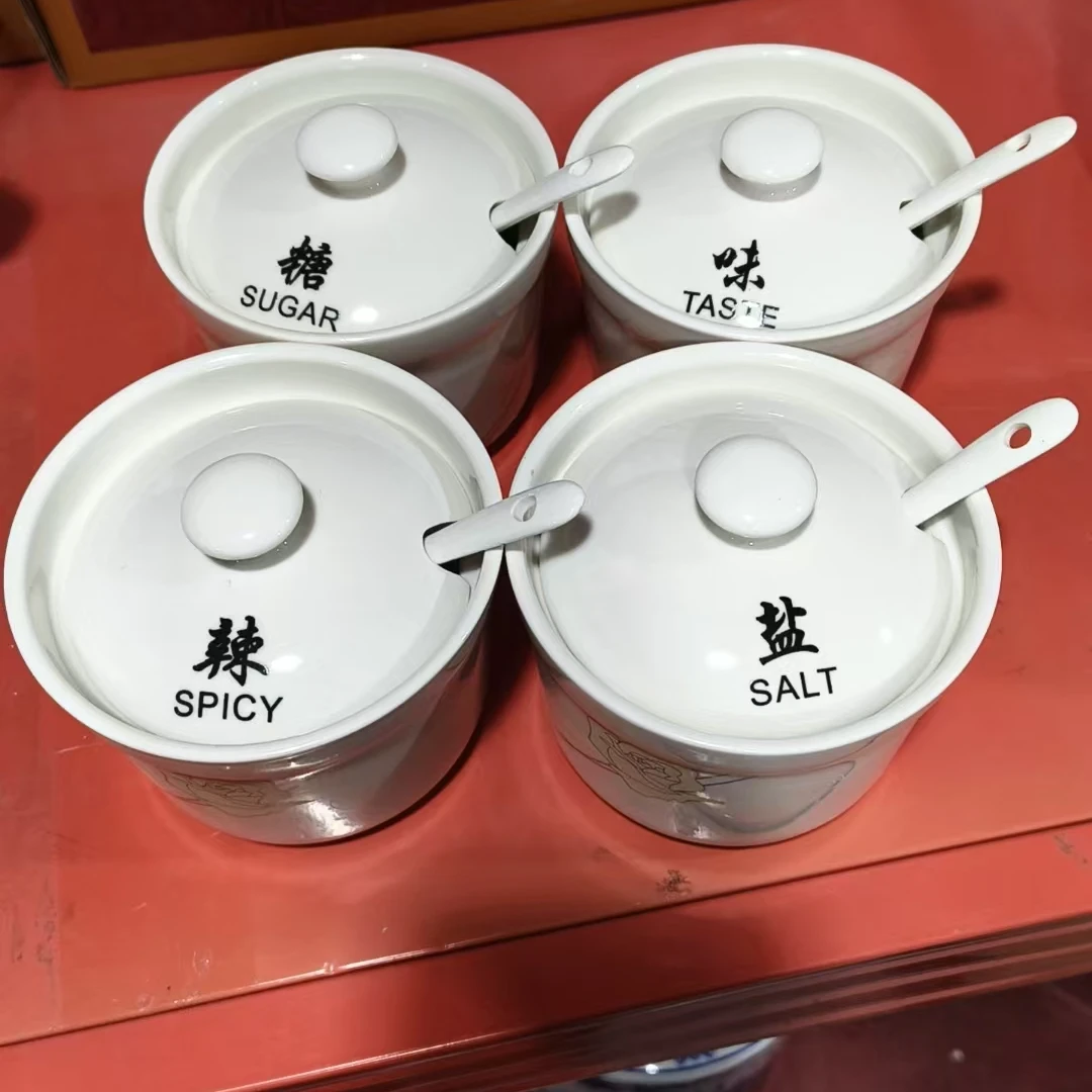 【张氏御瓷】mX-四寸调味罐玫瑰-随机发