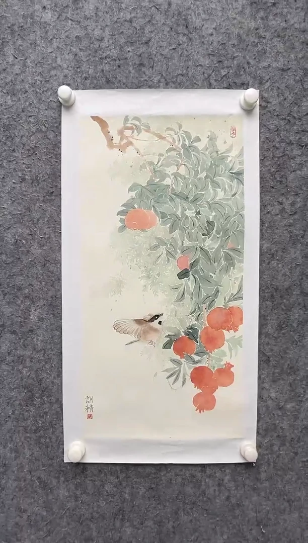 国画邹训精-2平尺-国画作品