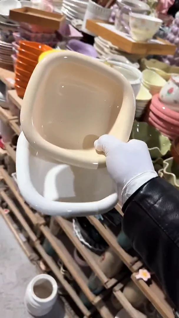 陶瓷2个四方胖胖碗 微瑕凑满20元包邮