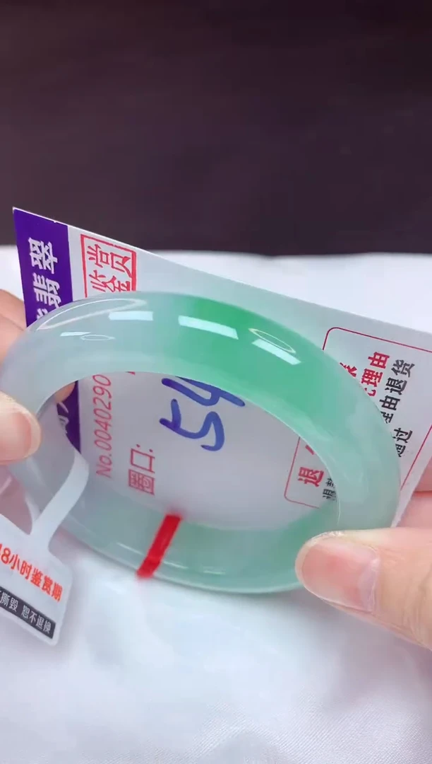 未镶嵌手镯翡翠54（48小时鉴赏期 ）