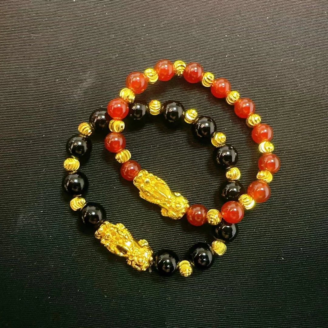 合金手链 【抖音好物】黑红小貔貅 精致 时尚 潮流 大气 金色 经典