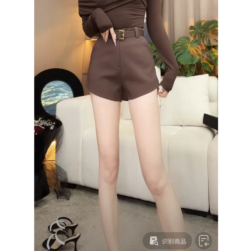 【YING FASHION】莹老板-时尚气质显瘦百搭ys短裤 8020013 444
