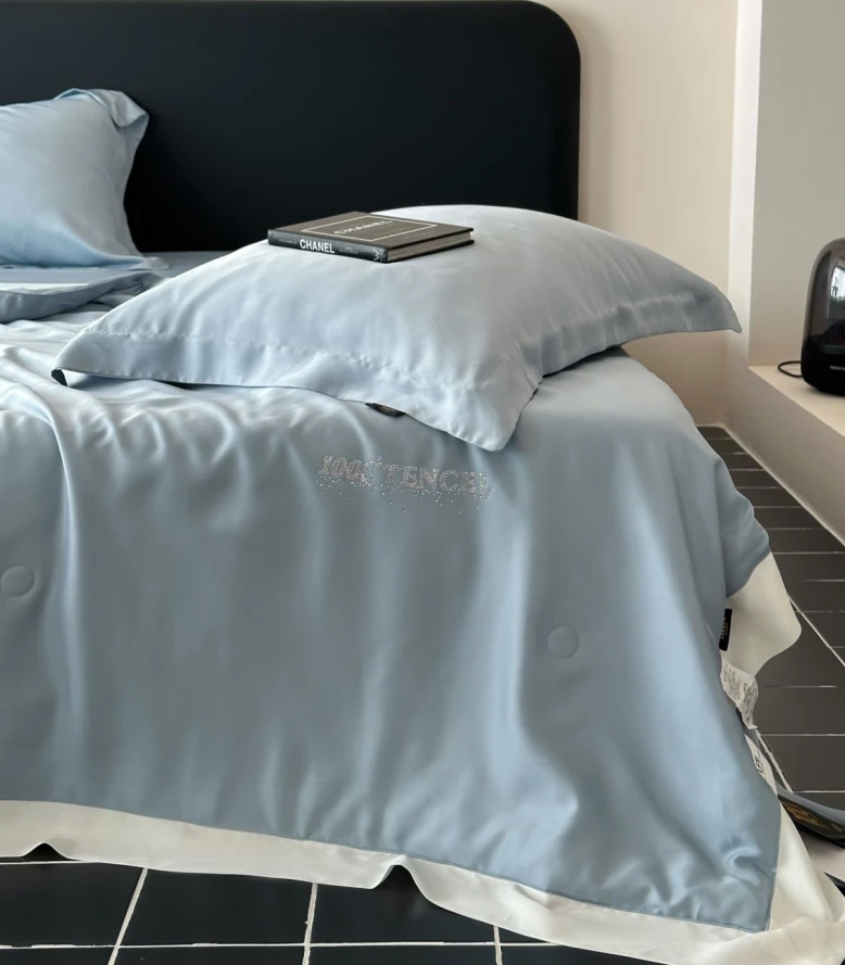 SL  澜瑶100S兰精天丝素色夏被 夏凉被 空调被