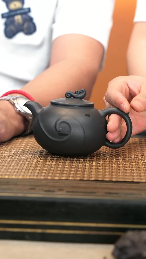 茶壶紫砂LJY54《凤凰如意》云雾天青