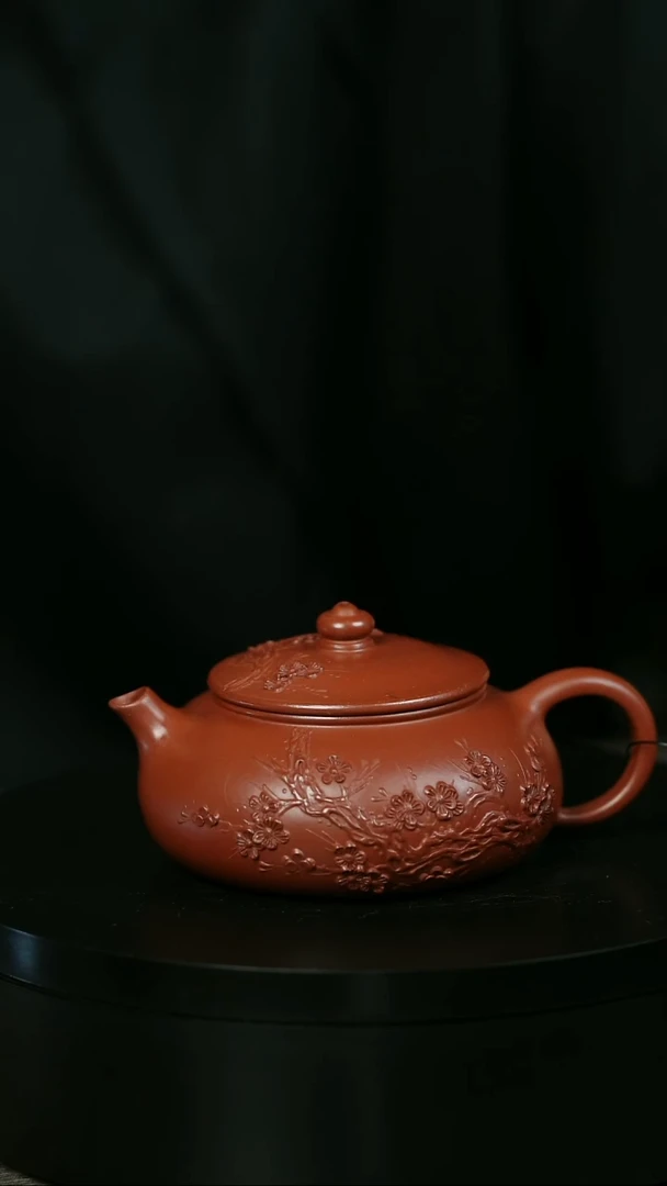 茶壶紫砂芳*H1506陈春芬梅花寒江