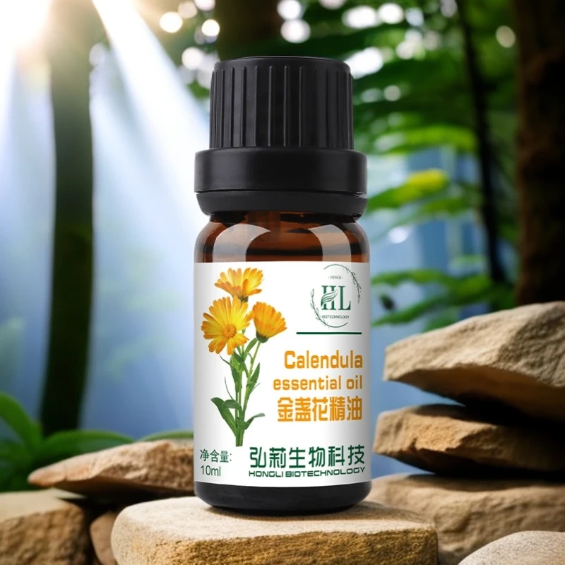 【芳香疗愈-金盏花】滋润肌肤-净化空气-均匀水油-单方精油