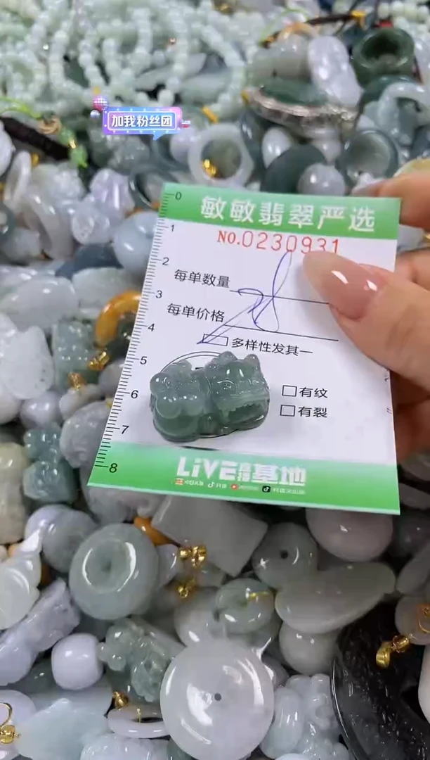 翡翠未镶嵌颈饰闪购0230931多样性发其一