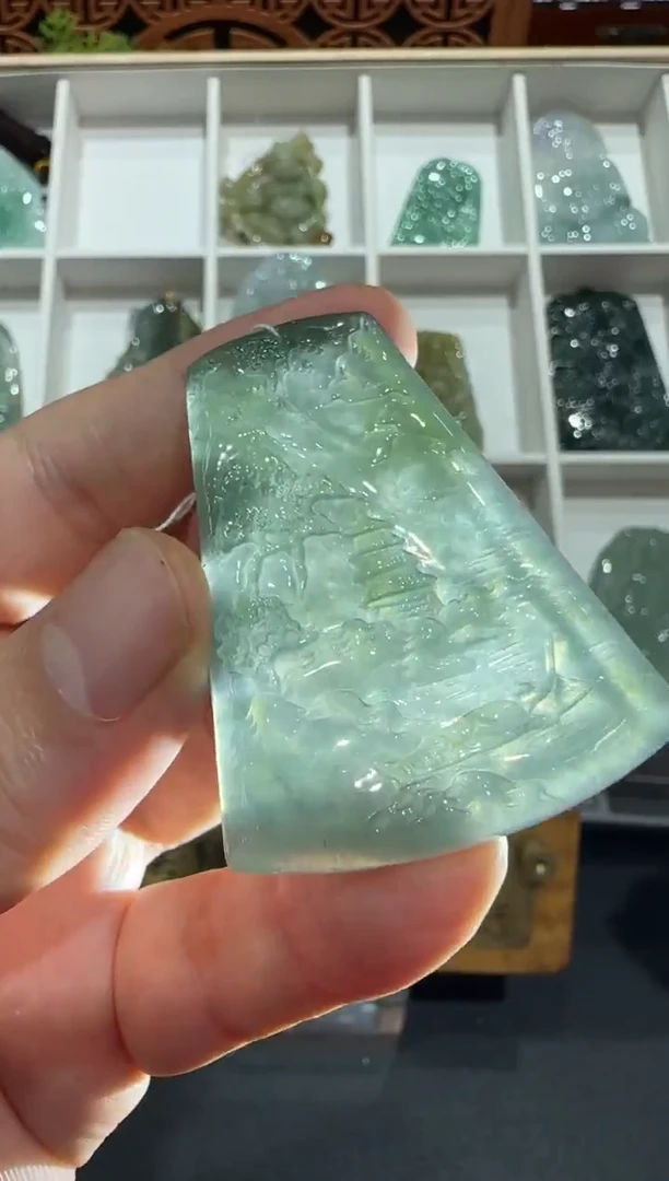 未镶嵌挂件翡翠A货翡翠多样性孤品