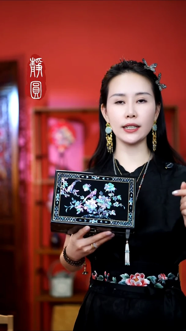 织绣纯手工非遗苏绣【螺钿首饰盒】