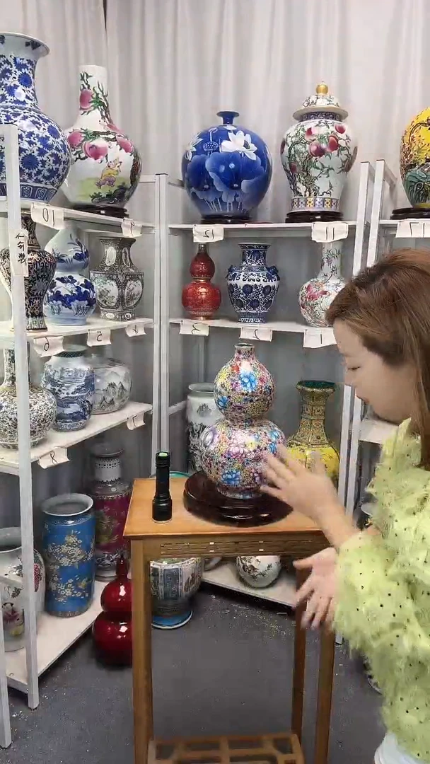 摆件景德镇万花葫芦