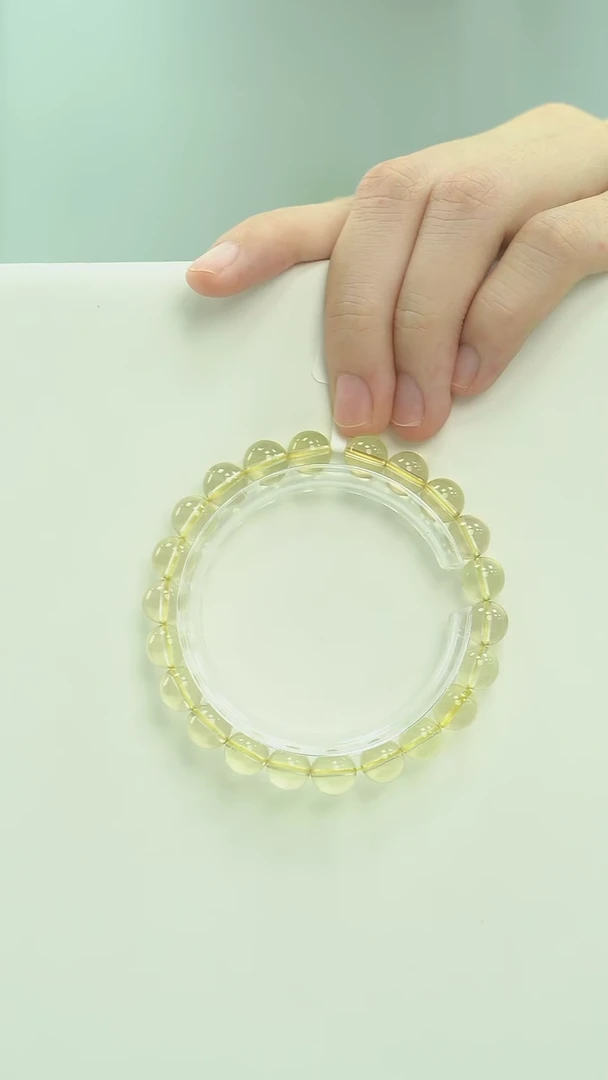 未镶嵌手串水晶天然柠檬黄水晶手串