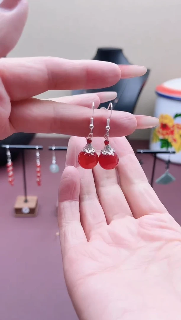 未镶嵌耳饰玛瑙/玉髓321