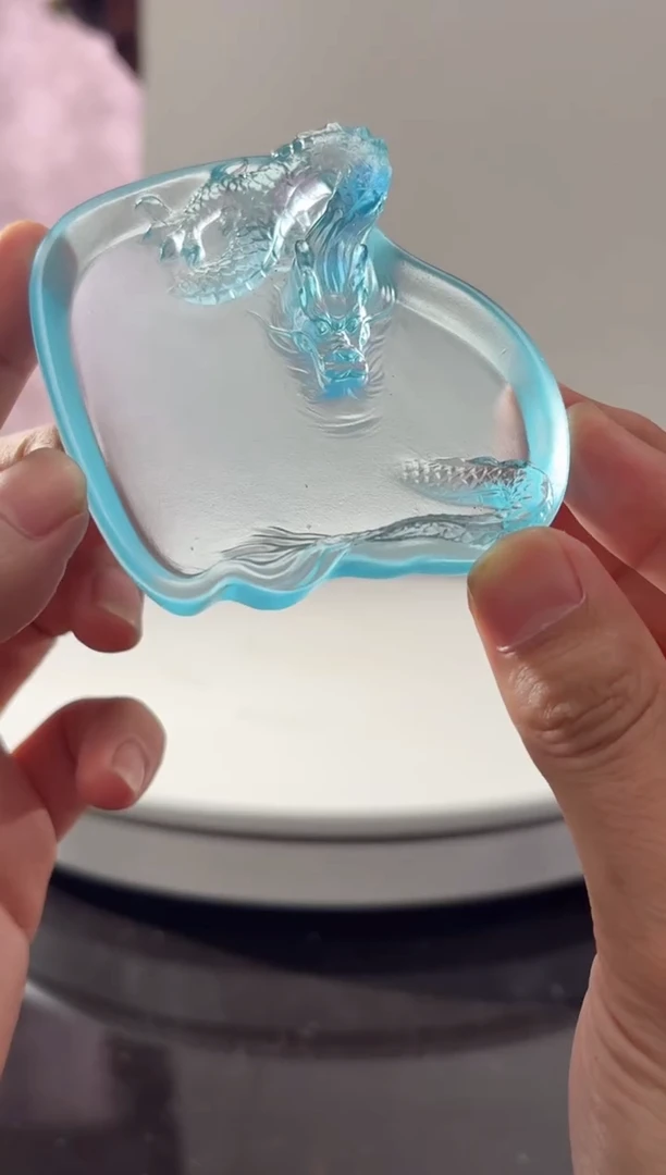 摆件CS0202012祥龙墨碟艺术摆件