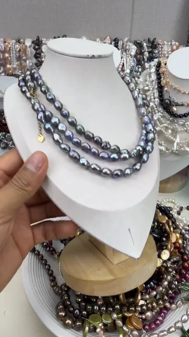 颈饰银S925镶嵌淡水珍珠1