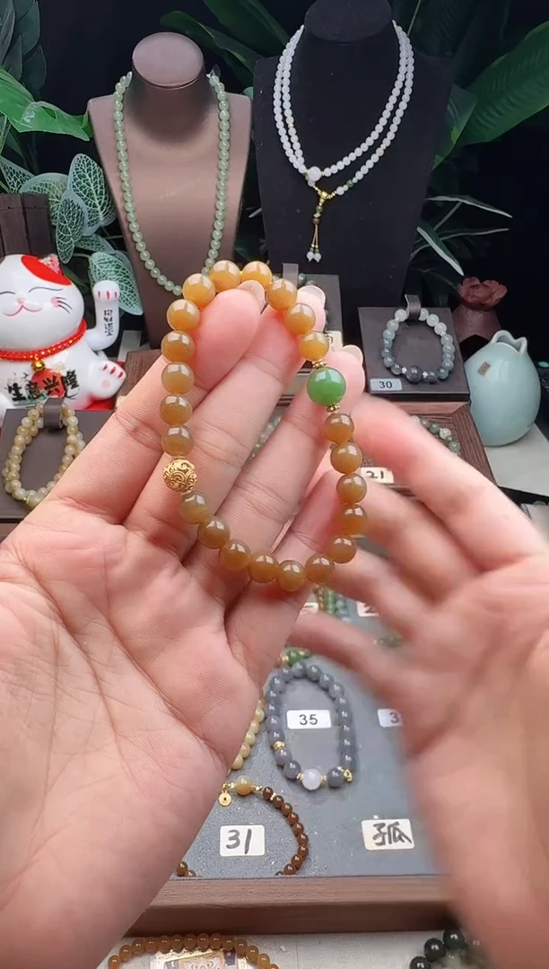 未镶嵌手串和田玉精品8m糖玉手串